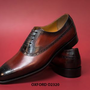 Giày da nam đục lỗ mũi Oxford O2320 001