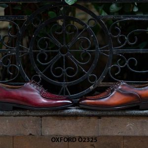 Giày da nam thiết kế mới đẹp Oxford O2325 003