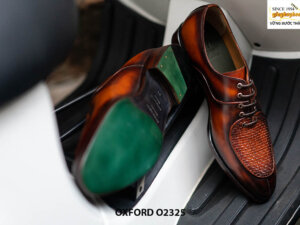 Giày da nam thiết kế mới đẹp Oxford O2325 002