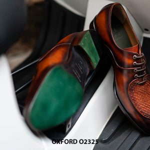 Giày da nam thiết kế mới đẹp Oxford O2325 002