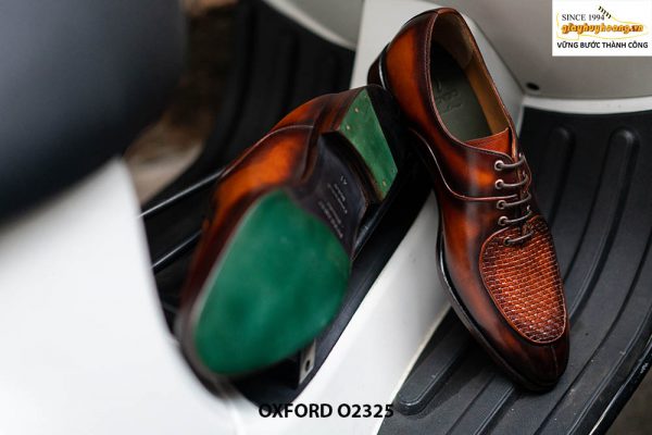 Giày da nam thiết kế mới đẹp Oxford O2325 002