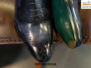 Giày da nam đánh màu thủ công Oxford O2326 005