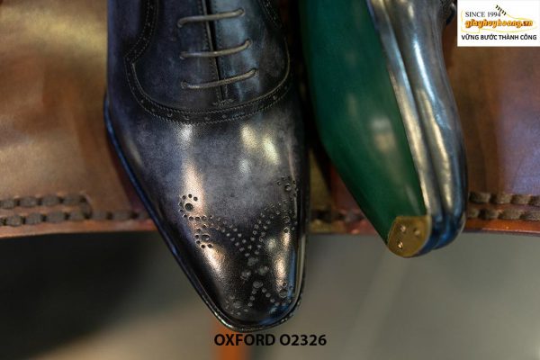 Giày da nam đánh màu thủ công Oxford O2326 005