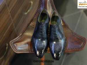 Giày da nam đánh màu thủ công Oxford O2326 001