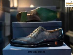 Giày da nam đánh màu thủ công Oxford O2326 003
