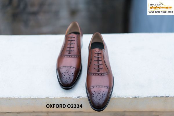 Giày da nam đục lỗ đẹp Oxford O2334 001