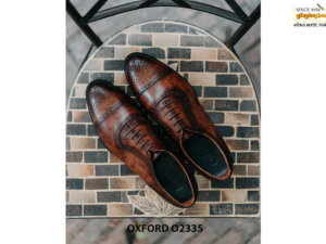 Giày da nam đục lỗ thủ công Oxford O2335 004