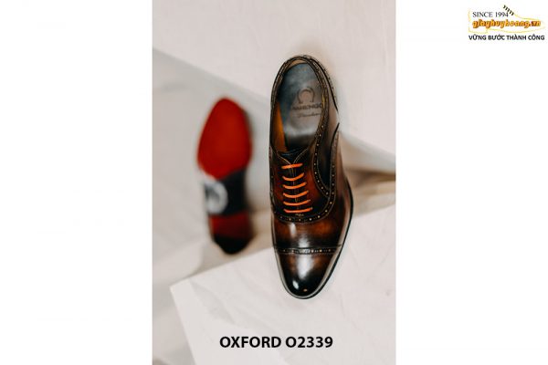 Giày da nam bằng da bò ý Oxford O2339 004