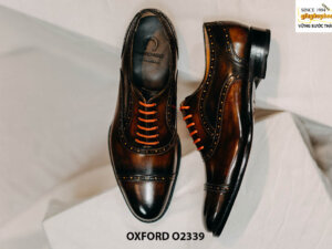 Giày da nam bằng da bò ý Oxford O2339 003