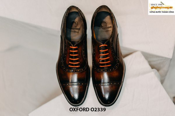 Giày da nam bằng da bò ý Oxford O2339 001