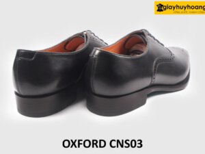 Giày da Oxford nam buộc dây mũi trơn cao cấp CNS03 002