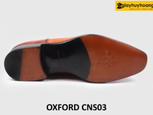 Giày da Oxford nam buộc dây mũi trơn cao cấp CNS03 005
