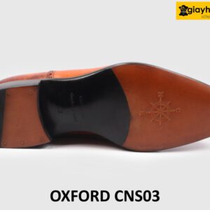 Giày da Oxford nam buộc dây mũi trơn cao cấp CNS03 005