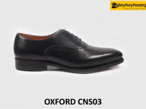 Giày da Oxford nam buộc dây mũi trơn cao cấp CNS03 001