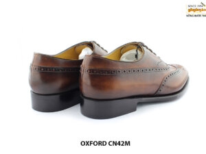 [Outlet size 40] Giày da nam Oxford cao cấp Wingtips CN42M 008