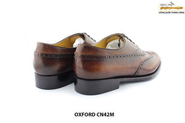[Outlet size 40] Giày da nam Oxford cao cấp Wingtips CN42M 008