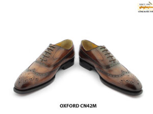 [Outlet size 40] Giày da nam Oxford cao cấp Wingtips CN42M 006