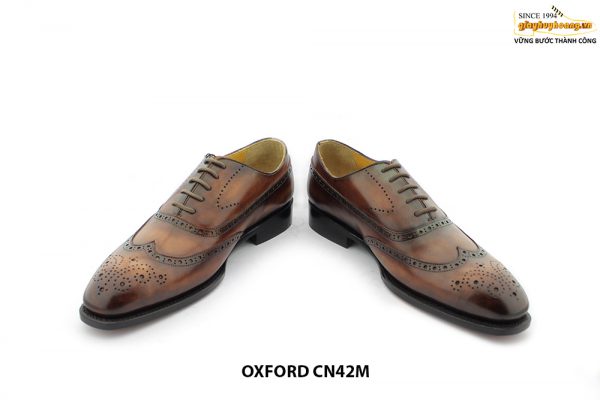 [Outlet size 40] Giày da nam Oxford cao cấp Wingtips CN42M 006