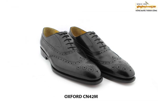 [Outlet size 40] Giày da nam Oxford cao cấp Wingtips CN42M 003