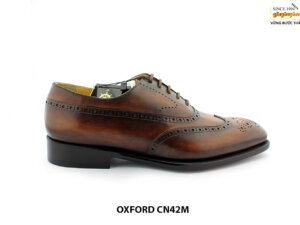 [Outlet size 40] Giày da nam Oxford cao cấp Wingtips CN42M 001