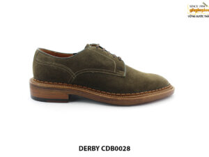[Outlet size 41] Giày da lộn nam cao cấp Derby CDB0028 001