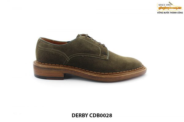 [Outlet size 41] Giày da lộn nam cao cấp Derby CDB0028 001