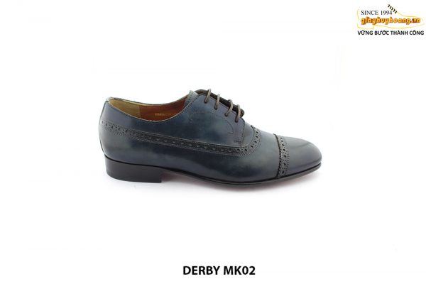 [Outlet size 40] Giày da nam mũi tròn Derby MK02 001