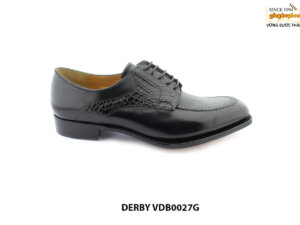 [Outlet size 41] Giày da nam hàng hiệu thủ công Derby VDB0027G 001