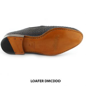 [Outlet size 40] Giày lười nam da đan navy Loafer DMCDDD 006