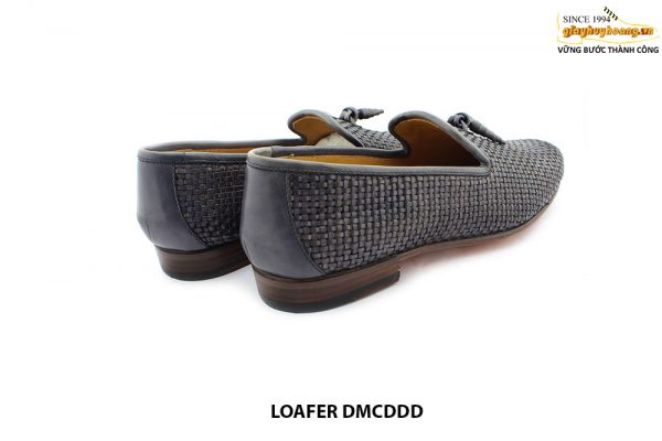 [Outlet size 40] Giày lười nam da đan navy Loafer DMCDDD 005