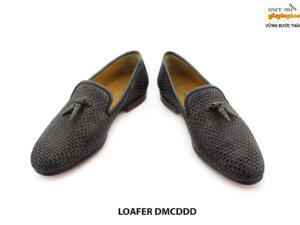 [Outlet size 40] Giày lười nam da đan navy Loafer DMCDDD 004