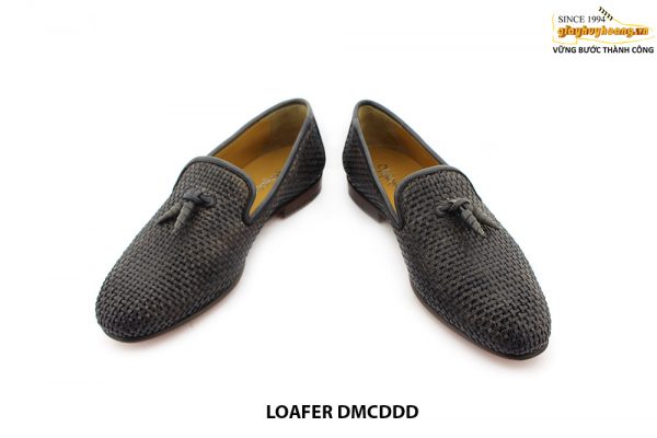 [Outlet size 40] Giày lười nam da đan navy Loafer DMCDDD 004
