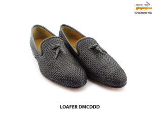 [Outlet size 40] Giày lười nam da đan navy Loafer DMCDDD 003