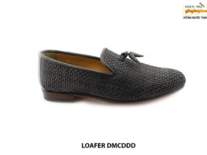 [Outlet size 40] Giày lười nam da đan navy Loafer DMCDDD 001