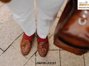 Giày lười nam có chuông Tassel Loafer LF2157 001