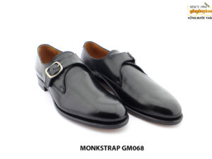 [Outlet size 41] Giày da nam 1 khoá đế da monkstrap GM068 003