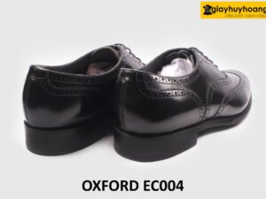 Giày tây nam da bò phủ bóng cao cấp Wingtips Oxford EC004 005