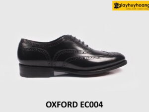 Giày tây nam da bò phủ bóng cao cấp Wingtips Oxford EC004 001
