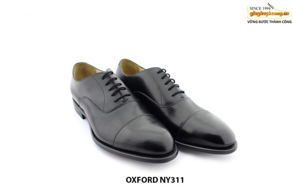 [Outlet] Giày da nam cổ điển đế cao su nút Oxford NY311 001