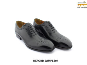[Outlet size 40] Giày tây nam màu đen Oxford SAMPLE07 003