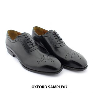 [Outlet size 40] Giày tây nam màu đen Oxford SAMPLE07 003