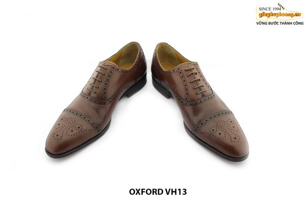 [Outlet] Giày da nam thủ công đế cao su Oxford VH13 006