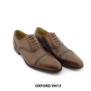 [Outlet] Giày da nam thủ công đế cao su Oxford VH13 005