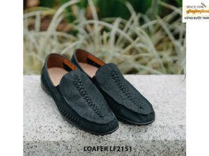 Giày lười nam da đan Penny Loafer LF2151 001