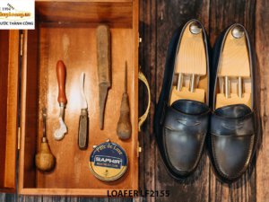 Giày lười nam mũi tròn Penny Loafer LF2155 002