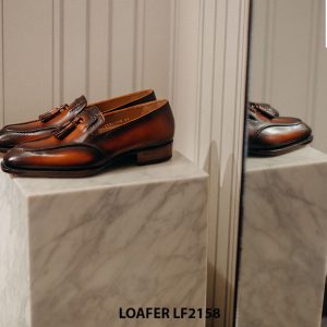 Giày lười nam có chuông đẹp Tassel Loafer LF2158 002