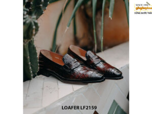 Giày lười nam da cá sấu thời trang Loafer LF2161 005