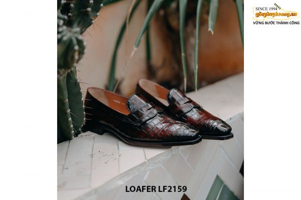 Giày lười nam da cá sấu thời trang Loafer LF2161 005