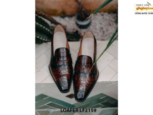 Giày lười nam da cá sấu thời trang Loafer LF2161 004