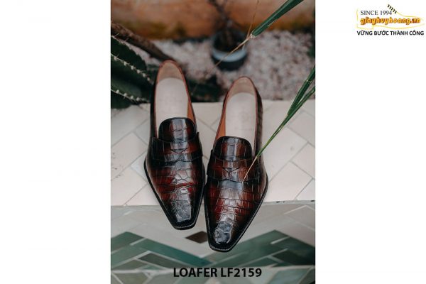 Giày lười nam da cá sấu thời trang Loafer LF2161 004